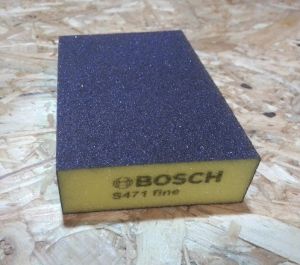 brusná houbička Bosch - jemná - žlutá