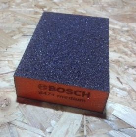 Brusná houbička Bosch - středně jemná - 68x97x27mm