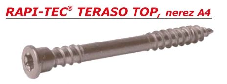 Vrut RAPI-TEC TERASO TOP 5,5 X 60 mm, nerez A4