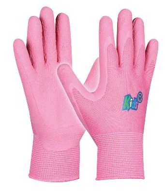 Dětské pracovní rukavice - elastické - růžové, vel. 5