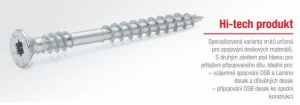 RAPI-TEC UniPlus 3,5 x 16 / 12 mm, zápust. hlava, T15, bílý zinek