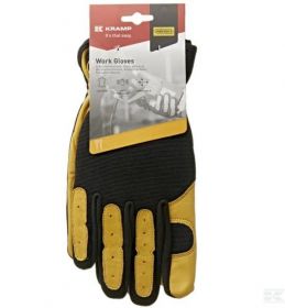 Antivibrační pracovní rukavice, žlutočerné, velikost 9 ( L )