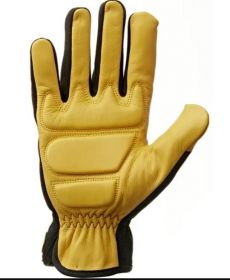 Antivibrační pracovní rukavice, žlutočerné, velikost 9 ( L )