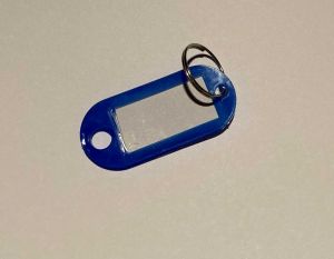 Rozlišovač na klíče s kroužkem - modrý