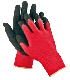 Pracovní rukavice FIRECREST  nylonové s hrubší nitrilovou dlaní - velikost 6