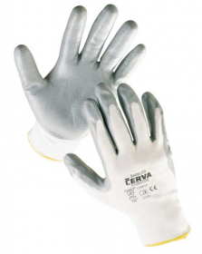 Rukavice nylonové s nitrilovou dlaní - velikost 7 - CERVA - BABBLER