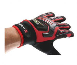 Würth ochranné rukavice PRO (profesionál) pro mechaniky, velikost 8, s integrovaným magnetem v zadní části ruky