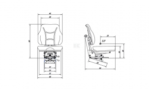 Exkluzivní mechanicky odpružené sedadlo TS23000GP s PVC polstrováním od gopart 🌟