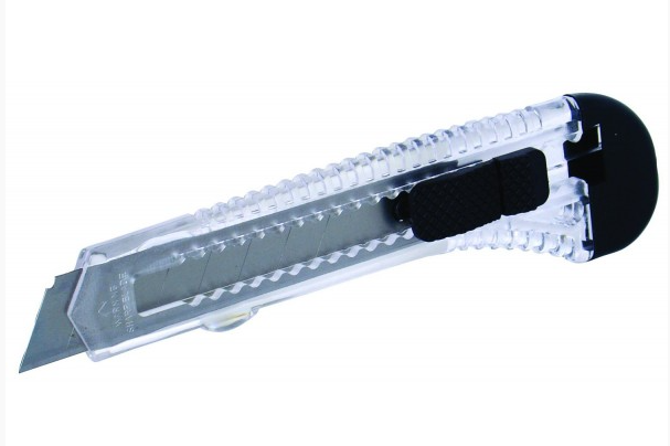 Odlamovací nůž 18 mm s tlačítkem aretace, hobby model 16024 - ideální pro domácí použití