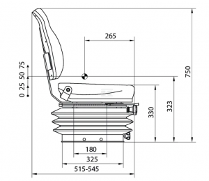 TS43100GP Sedadlo PVC s Mechanickým odpružením: Pohodlí a spolehlivost pro každodenní použití 🚜✨