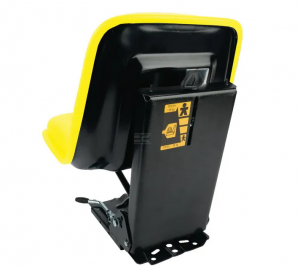 TS49400GP Žluté sedadlo PVC s mechanickým odpružením: Výrazný design, neomezené pohodlí 🚜✨
