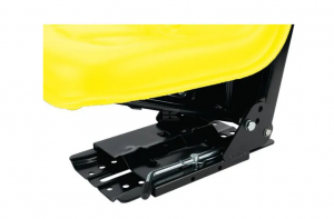 TS49400GP Žluté sedadlo PVC s mechanickým odpružením: Výrazný design, neomezené pohodlí 🚜✨