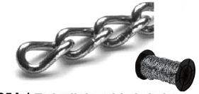 Řetěz kroucený - nejširší nabídka na trhu,  zinkované,  nerezové,  bez PÚ