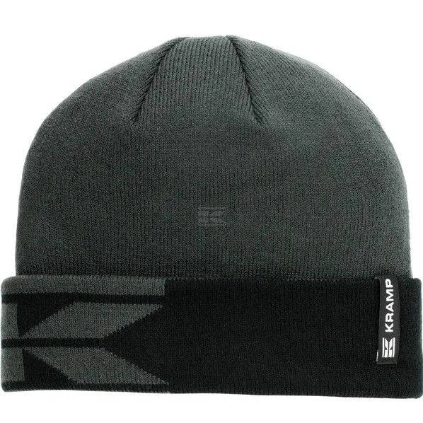 Pletená čepice Kramp v šedo-černém designu, Univerzální velikost - pohodlná a stylová