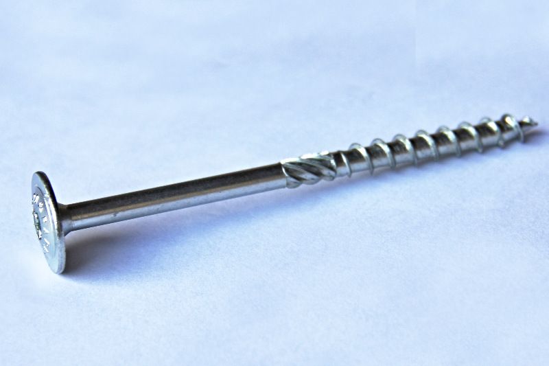 Stavební vrut RAPI-TEC SK PLUS 5 x 70 mm, bílý zinek, talířová hlava