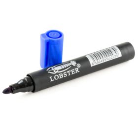  Permanentní popisovač modrý, odolný inkoust, 1-3mm hrot
