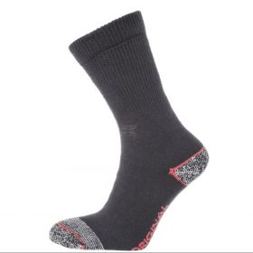 Pracovní ponožky Kramp Original, černé, velikost 43-46, balení 3 páry, s froté podšívkou a zesílenou špičkou a patou