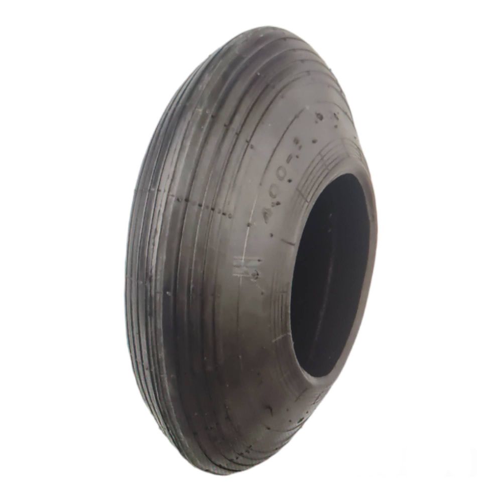 Malá pneumatika 4.80/4.00-8, 2 PR, s vnějším průměrem 390 mm a šířkou 103 mm. Maximální zátěž 150 kg