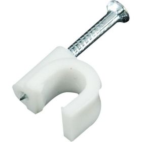 Plastová příchytka s hřebíčkem - držák kabelu 7-8 mm,PZ2