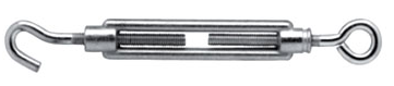 Napínák lanový hák - oko M6x60mm (zinková slitina)