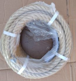 Jutové lano 4 - pramenné - stlačené 40 mm, 10 metrů