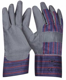 Pracovní rukavice GREY VINYL umělá kůže velikost 10,5